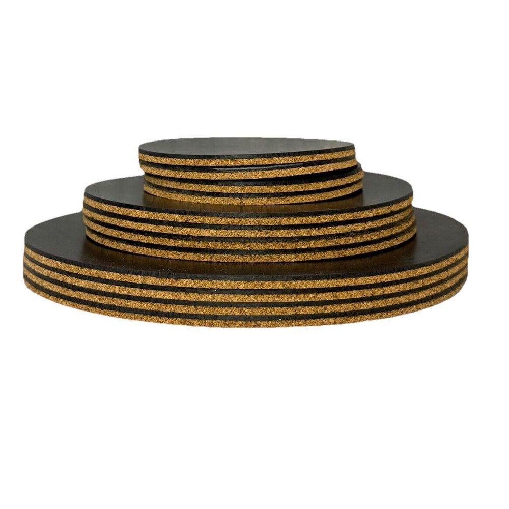 Cork Plant Mat Round Cork Plant Coasters 4/6/8 Inch 12 PCS 3 Sizes Plant Coaster